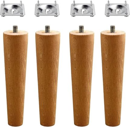 Set Ahşap 12 cm Mobilya Koltuk Kanepe Sehpa Masa Ayağı Ayakları M8 Civatalı Bağlantı Aparatlı