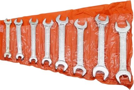 8 Parça Anahtar Takımı Seti Ağzı Açık Çift Taraflı 6-22MM 6X7-8X9-10X11-12X13-14X15-16X17-18X19-20X22 Araba Motorsiklet Bisiklet Tamiri Somun Sıkma Aparatı