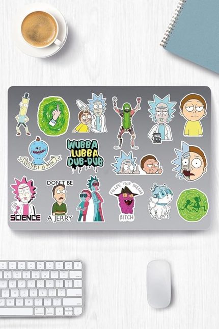 And Morty Temalı Sticker Etiket Seti 2 - Laptop Notebook Telefon