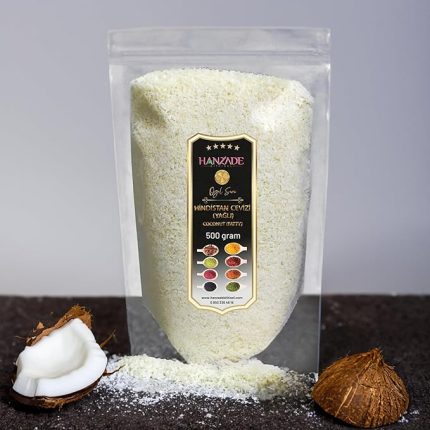 Bitkisel Hindistan Cevizi İri Taneli Rende 500 Gr - Yağı Alınmamış Tam Yağlı