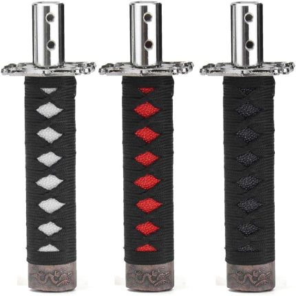 15 cm Araba Vites Topuzu Samuray Kılıç Dişli Metal Katana Vites Evrensel Adaptör (1 Adet)