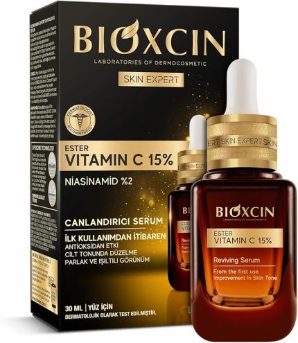 Ester C Vitamini Serum%15 & Niasinamid%2, Aydınlatıcı, Canlandırıcı, Renk Tonu Eşitleyici Lipozomal