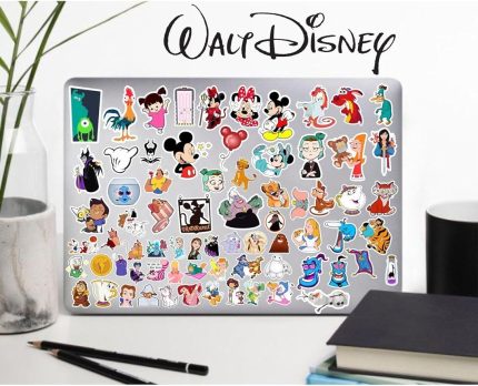 Walt Disney Cartoons Seri 2 Sticker Telefon Laptop Notebook Tablet Defter Matara Stiker Etiket