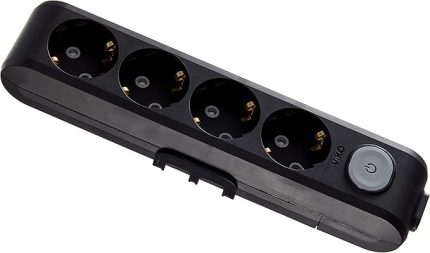 Multi-Let 4lü Anahtar Ç.K Klemens Siyah Priz