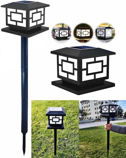 Solar Güneş Enerjili 10W Set Üstü Standlı 78 CM Bahçe Aydınlatması, Su Geçirmez, 3200K-6500K, Solar Küp Armatür, 2 Modlu (Beyaz-Gün Işığı), Veranda, Çit, Bahçe Duvarı Küp Aydınlatma 165×110 mm