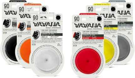 Spin Araba Klima Kokusu - Profesyonel Otomobil Kokusu | BPA & Sıvı İçermez | 90 Gün Etkili - 6'lı Set