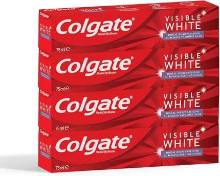 Visible White Beyazlatıcı Diş Macunu, 75ml x 4 Adet