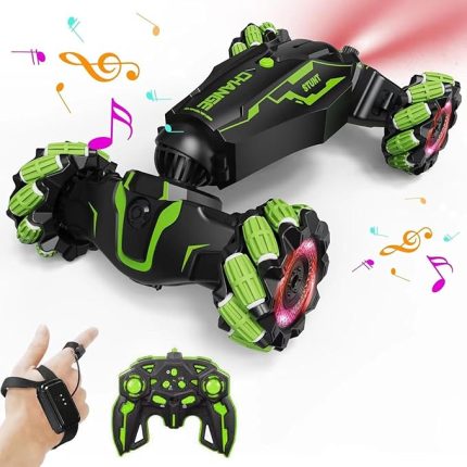 Hareket Sensörlü Uzaktan Kumandalı Dört Tekerlekten Çekişli Off-Road Elektrikli Dublör Deformasyon Büküm Araba - Çocuk Oyuncağı