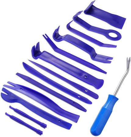 14 ADET Araba Oto Trim Temizleme Kitleri, Araç Radyo Kapı Pano Kurulumu için Alet Kitleri, Plastik Gözetleme Aracı, Otomotiv Paneli Dash nterior Aksesuarları, Tamir Mekaniği Meraklı Bar