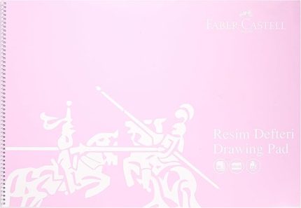Resim Defteri, 35x50 cm, 30 Yaprak, Spiral Cilt, PP Kapak, 120g Kaliteli Kağıt, Asorti Renkler, Dayanıklı ve Çevre Dostu