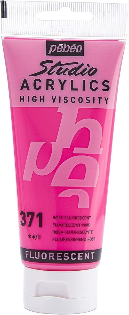 832*371 Akrilik Boya, 100 ml, Fluorescent Pink