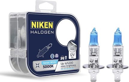 12V H1 55W Beyaz Işık Ampul 5000K, Set içi 2 Adet