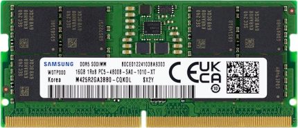 16GB DDR5 4800MHz PC5-38400 CL40 SODIMM 1Rx8 1.1V ECC Olmayan 262-Pin SO-DIMM Dizüstü RAM Bellek M425R2GA3BB0-CQK