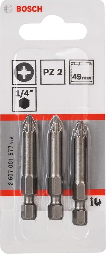 Professional Accessories Vidalama Ucu, Gri, 3 Adet