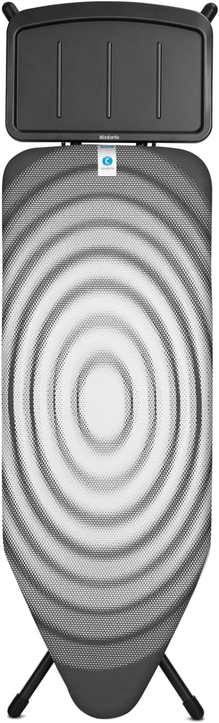 124x45cm (c) Buhar Kazanı Standlı Tıtan Oval Desenli Ütü Masası - Ssuh