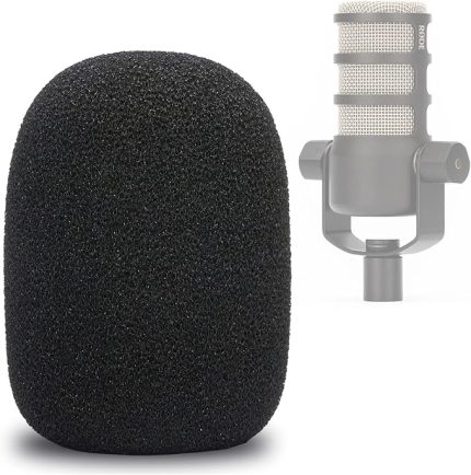 PodMic Pop Filtre - Mikrofon Rüzgar Koruması Köpüğü, Rode PodMic Podcasting Mikrofonu, Engellemek için