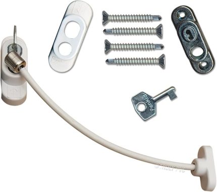 Kablolu Pvc Pencere Kilidi, 5'Li Set