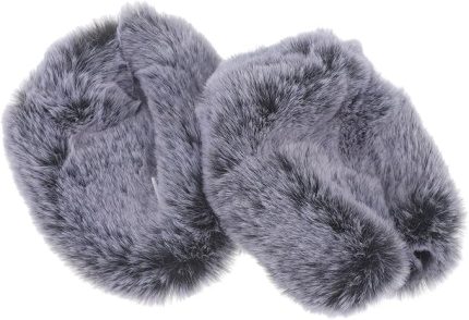 Mikrofon Rüzgarlık Muff Seti 2 Adet Evrensel Peluş Mikrofon Kılıfları Mk4 Gürültü Azaltma Siyah Gri Röportaj Sahnesi Ktv için