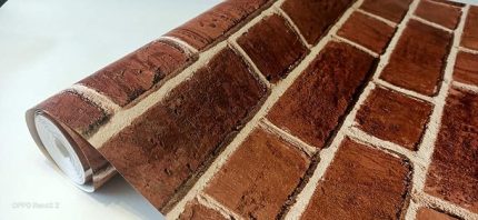 Duvar Kağıtları GOLDEN POİNT TUĞLA DESENLİ DUVAR KAĞIDI 106 x 10 kırmızı