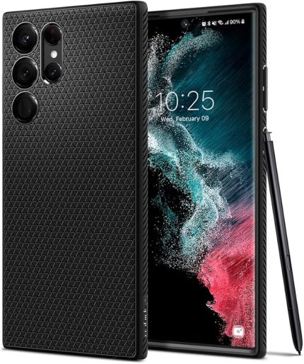 Samsung Galaxy S22 Ultra 5G Kılıf Liquid Air Matte Black - ACS03915
