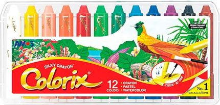 Amos Crx5Pc12 Colorix Üçü Bir Arada 12'li Pp Kutu, Çok Renkli
