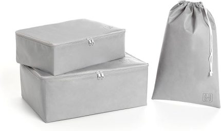 Home Textile 3'lü Gri Renk Bavul İçi Düzenleyici Set