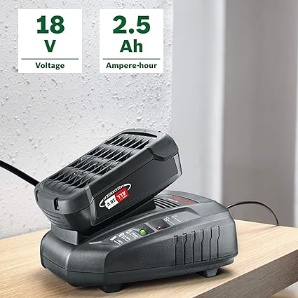 Home and Garden 18 Volt Akü ve AL 1830 CV Şarj Cihazı Başlangıç Seti, 2.5 Ah Akü, 300l/saat Debi, 0.365 kg - Görsel 4