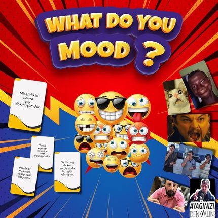 Do You Mood Moodun Ne - Eğlenceli Grup Arkadaş Kutu Oyunu - Hangisi Mod Moodun Do You Meme - Durum Kartı Oyunu