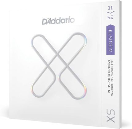 Gitar Telleri - XS Fosfor Bronz Kaplamalı Akustik Gitar Telleri - XSAPB1152 - Tuning Stabilitesi ile Daha Fazla Kopma Mukavemeti - 6 Telli Gitar İçin - 11-52 Özel Işık