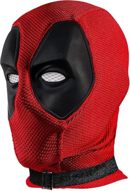 Ölü Havuz, Kostüm Sahne, Örme Nefes Alabilir Ölü Havuz Maskesi, Gerçekçi Cadılar Bayramı Maskesi Cosplay Kostümleri Maskesi, Silikon Göz Maskesi