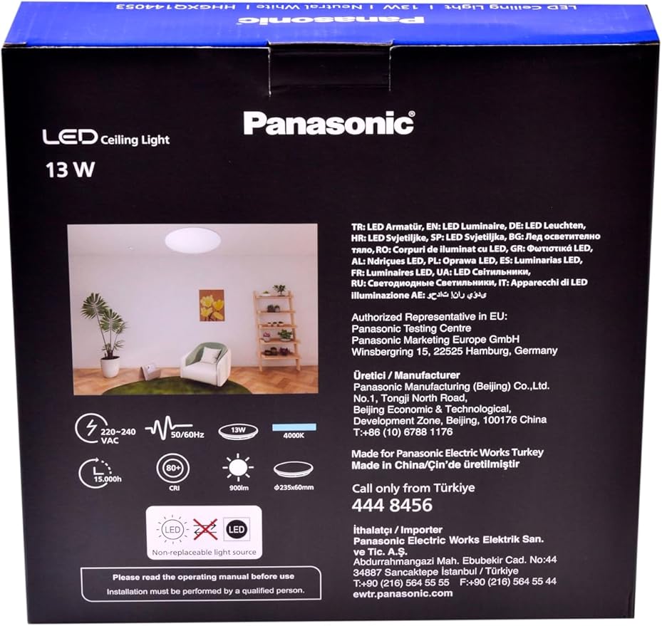 LED TAVAN ARMATÜRÜ, PLAFONYER, 13W 900LM 840 Φ235 - Görsel 4