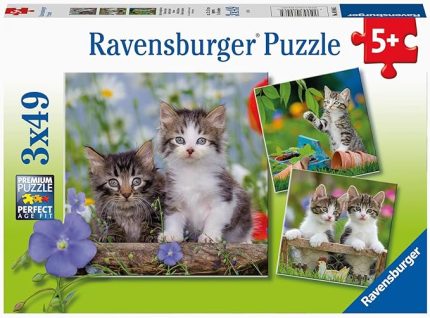 3 X 49 Parça Puzzle Tiger Babies (80465)