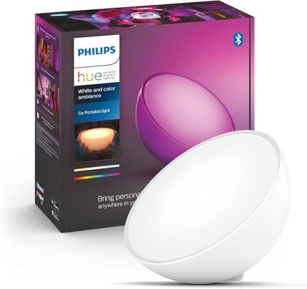 Hue GO V2 Taşınabilir Akıllı Led Masa Lambası, Bluetooth Özellikli, Beyaz ve Renkli