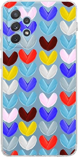 Samsung Galaxy A23 ile Uyumlu Water Color 1 Kamera Korumalı Şeffaf Kılıf