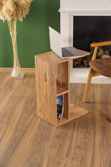 Raflı Yan Sehpa Koltuk Sehpası C Sehpa Zigon Sehpa Servis Sehpası