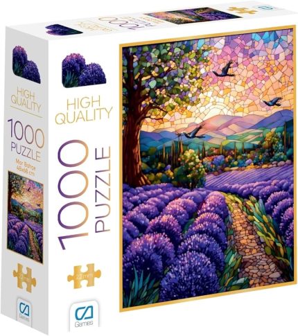 Games Mor Bahçe 1000 Parça 2,2mm Kalınlık 48x68cm Profesyonel Hobi Puzzle Yapboz Serisi