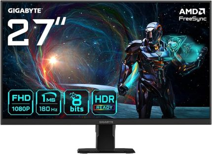 GS27FA 27" IPS Gaming Monitor, Full HD (1920x1080), 180Hz, 1ms, Mat Ekran, HDMI 2.0 & DisplayPort, HDR Ready, AMD FreeSync, Dahili Hoparlör