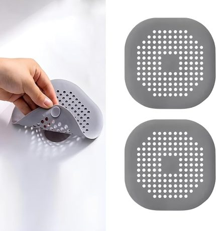 2’li Silikon Lavabo ve Küvet Gider Filtresi – Tıkanıklık Önleyici, Vantuzlu Tasarım, Su Akışını Düzenleyen Dayanıklı Gider Koruyucu