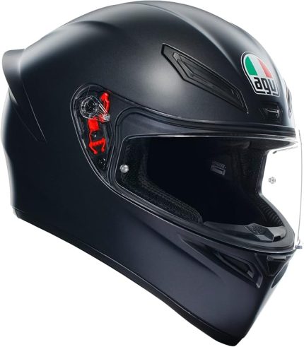 K1 S Motosiklet Kaskı Mono Kapalı Kask Matt Black XS