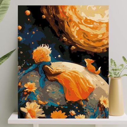 Boyama Tuval Seti Fırça Boya Dahil (Çıtalı) 40x50 CM - Küçük Prens