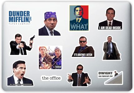 Office Tasarımlı Dekoratif Laptop Notebook Tablet Telefon Sticker Set 010