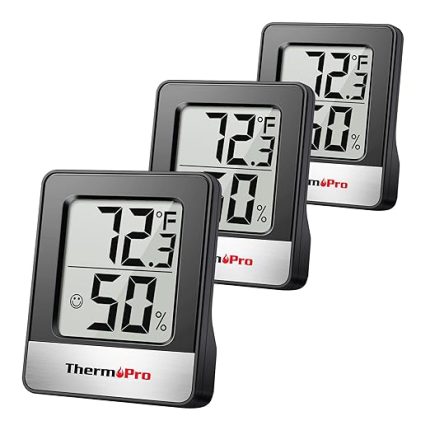 TP49W-3 siyah dijital mini termo-higrometre termometre higrometre iç sıcaklık ve nem ölçer