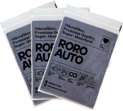 Auto Fuji 3'lü Mikrofiber Araç Kurulama Seti 40x40 Gri