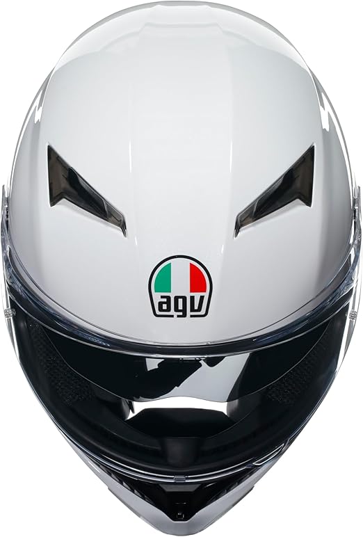 K3 Motosiklet Kaskı Kapalı Kask Mono White M - Görsel 5