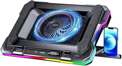 Yeti 2200RPM RGB Işıklı Led Display Gaming Laptop Notebook Soğutucu Stand