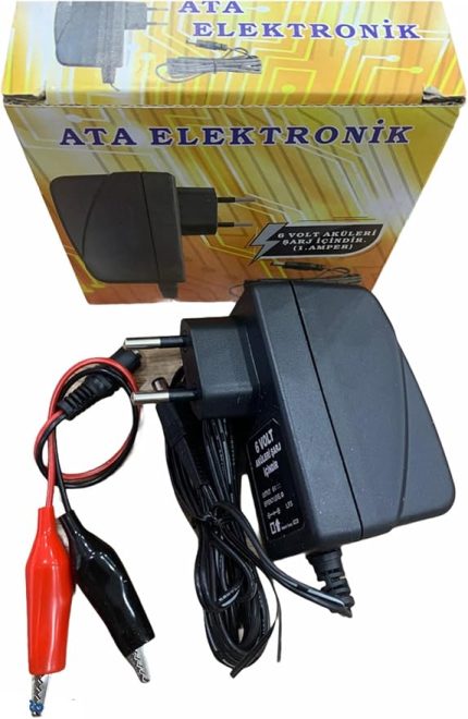 Pars Akülü Araba Araç Uyumlu 6 Volt Aküleri İçin Adaptör Şarj Cihazı Şarz Aleti