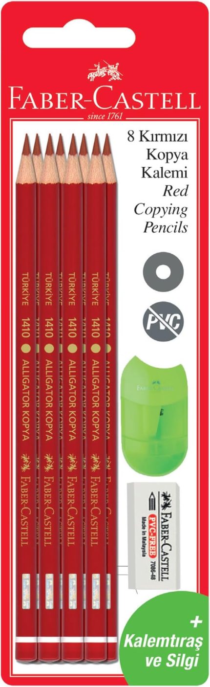 Kırmızı Kopya Kalemi 8'li