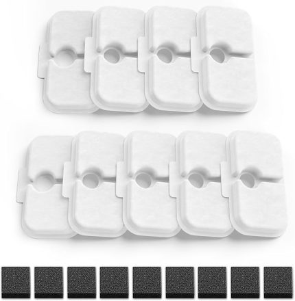 9- Paket Kedi Çeşmesi Filtresi Ön Filtre Süngerleri ile Değiştirme, PETLIBRO 2.5L/80oz Kedi Su Çeşmesi PLWF005/PLWF115 ile Uyumlu