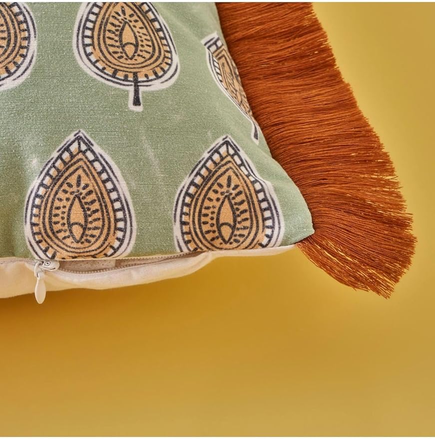Maison Indian Elegance Püsküllü Kırlent Kılıfı (43X43 Cm) - Görsel 2