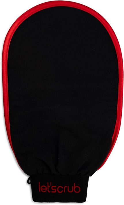 Siyah Banyo Duş Kesesi Peeling Eldiveni%100 Floş İpek Unisex…